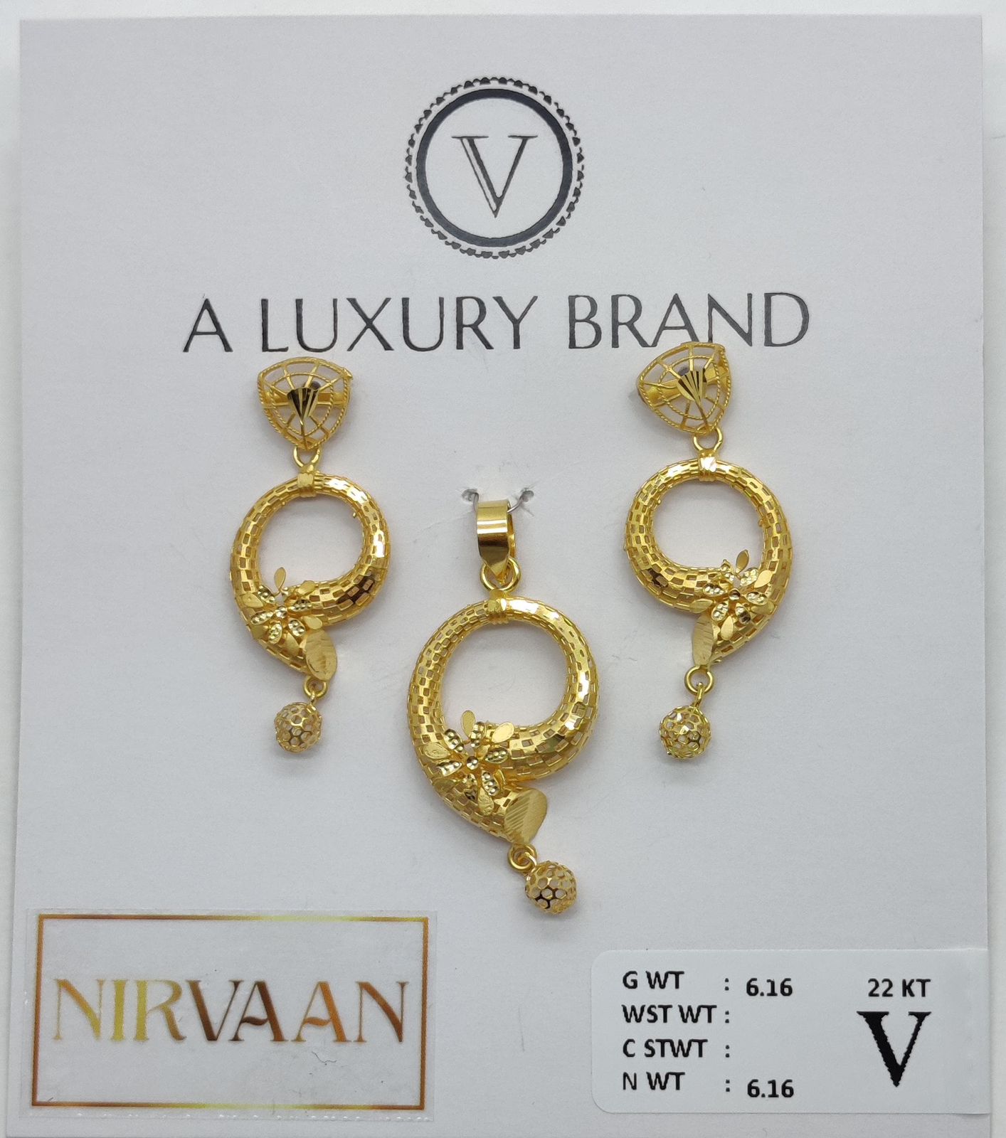 Nirvaan Bubble Pendant Set